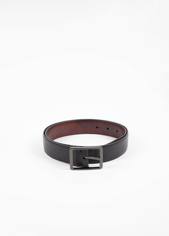 LEYVA two-tone braided leather belt for men