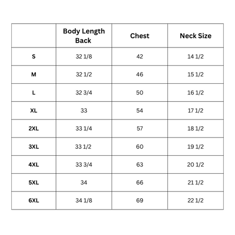 Sizing Charts – deltacleanteam