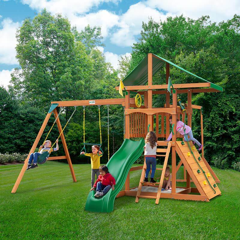 Outing with Monkey Bars Swing Set