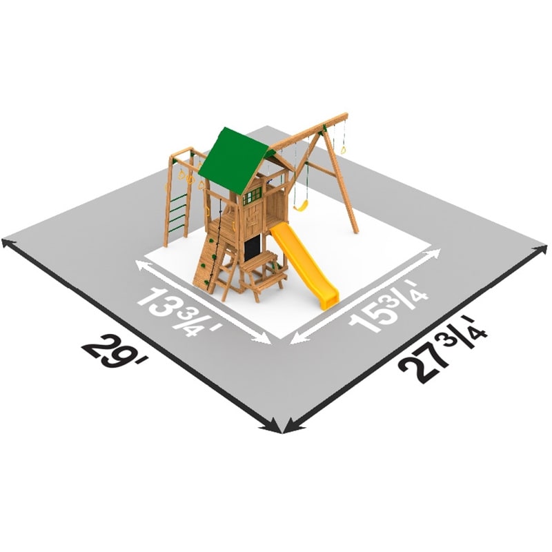 Playstar Highland Bronze Outdoor Playset Dimensions