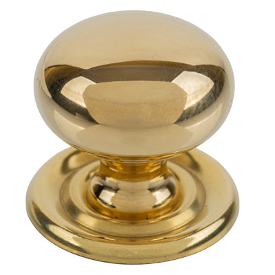 Classic Small Solid Cast Brass Knob 3/4 K32-B321SB