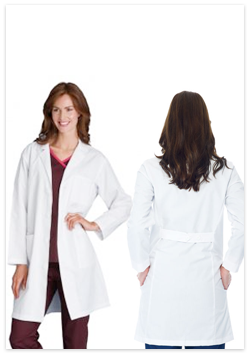 ladies white coat