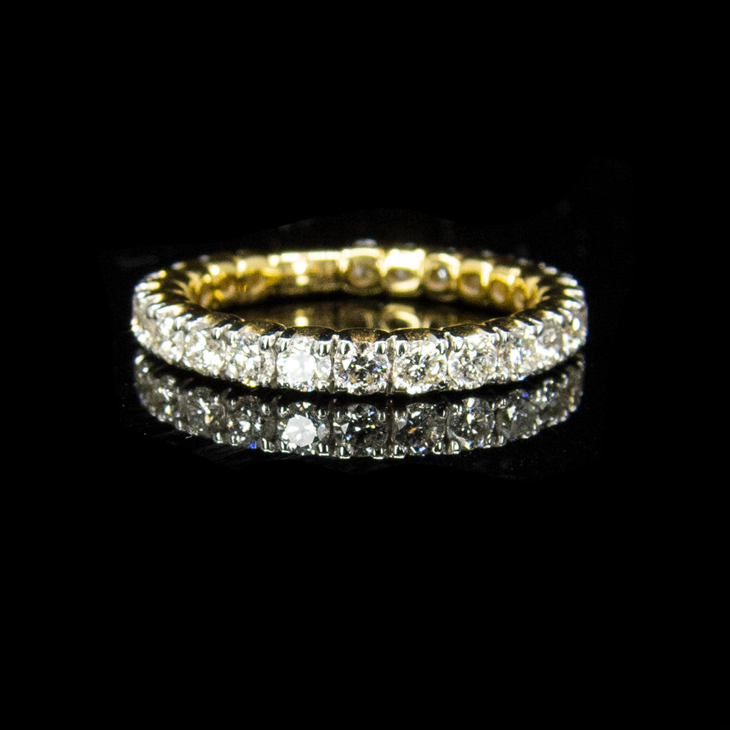 18K Yellow Gold Diamond Ring – Lao Feng Xiang Jewelry