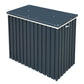 Tucked away at the side of your house, the Sapphire 1. 3 Anthracite Metal Storage Box Anthracite 4x2 is a superb, light clad box providing the ideal storage place for all your gardening bits and pieces.