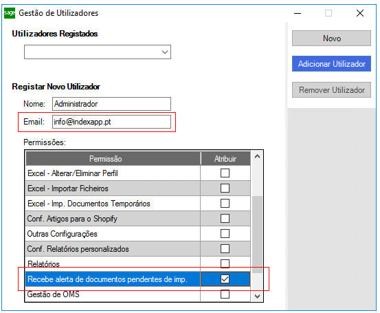 User Configuration