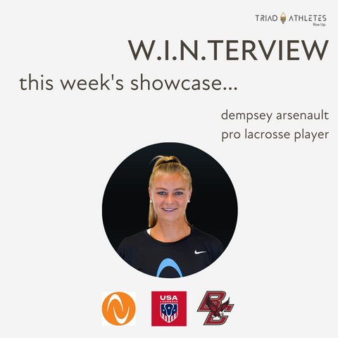 Triad Athletes San Diego womens lacrosse Dempsey Arsenault Interview