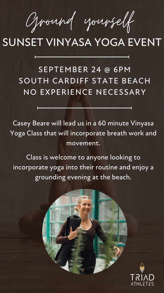 Triad Athletes San Diego girls lacrosse Vinyasa Yoga Event Casey Beare