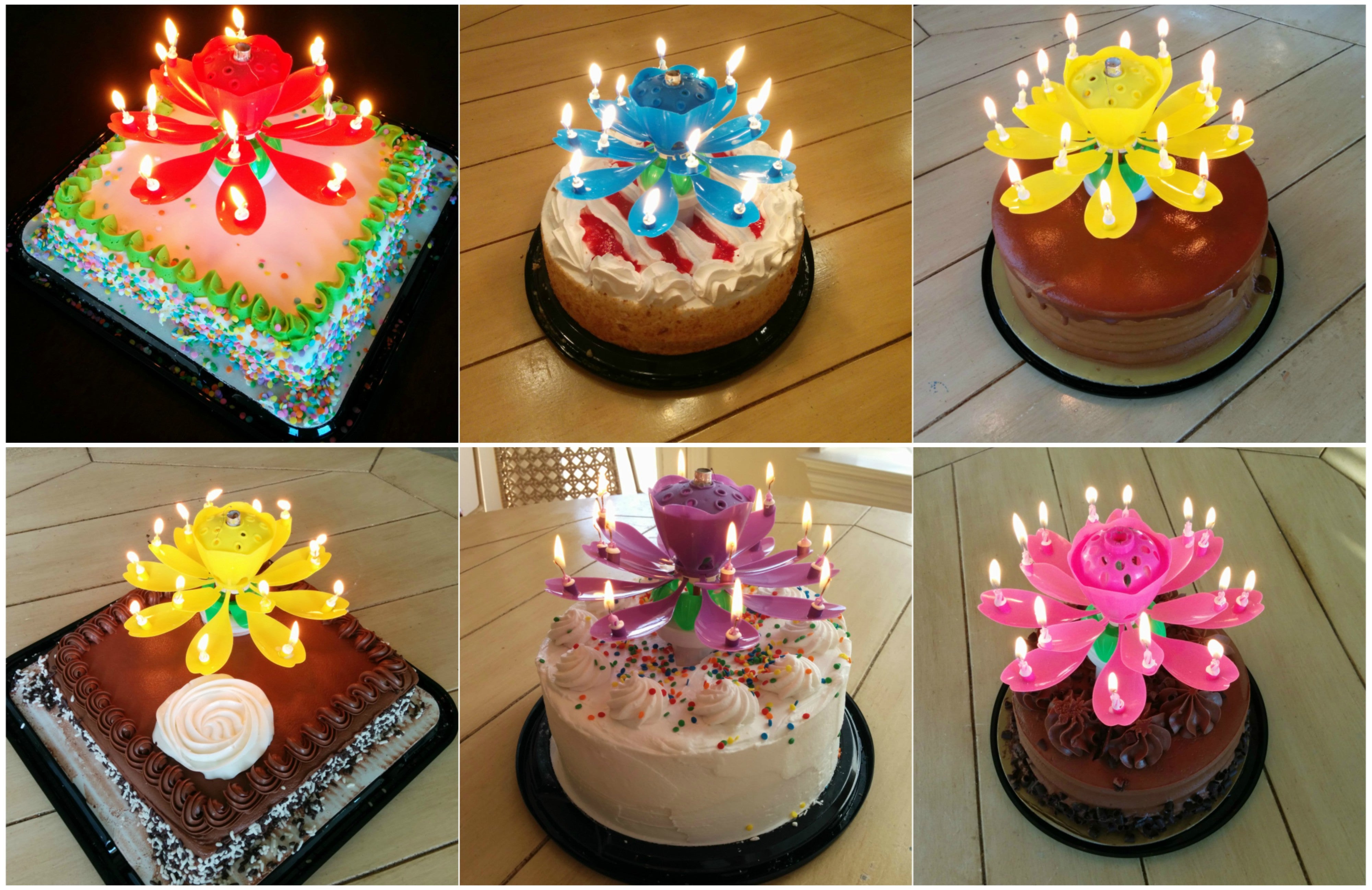 Lotus Candles - The Original Rotating Singing Blooming Birthday Candles! As Seen on TV and everywhere else since 2011.