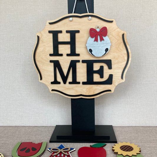 Home Sign, Tabletop Decor, Interchangeable Sign