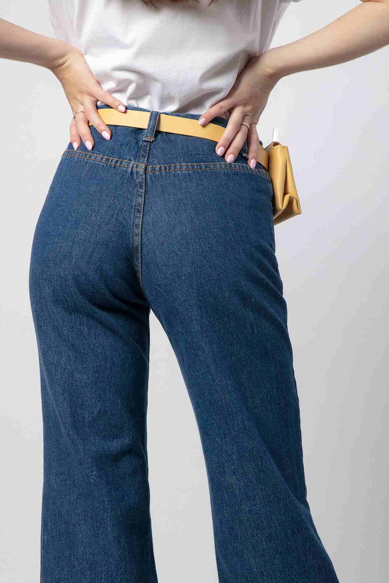 Tanga estrecha Abuelos visitantes Bocadillo Pantalones Vaqueros Campana para Mujer – Bustins Jeans