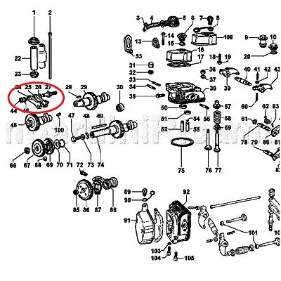 leva motore lombardini 6ld325 6ld360 6ld400 6ld435 ricambio originale codice 5271054