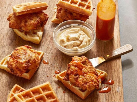 sliders with chicken and waffles