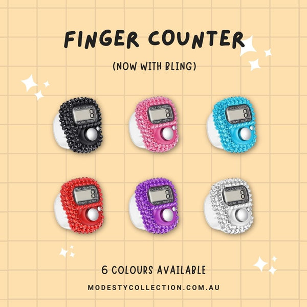 Digital Counter/Tasbih With Compass Mix Colour - Modesty Collection