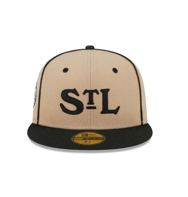 New Era Atlanta Black Crackers NL 5950 Fitted | STASHED Neutrals / 7 3/8