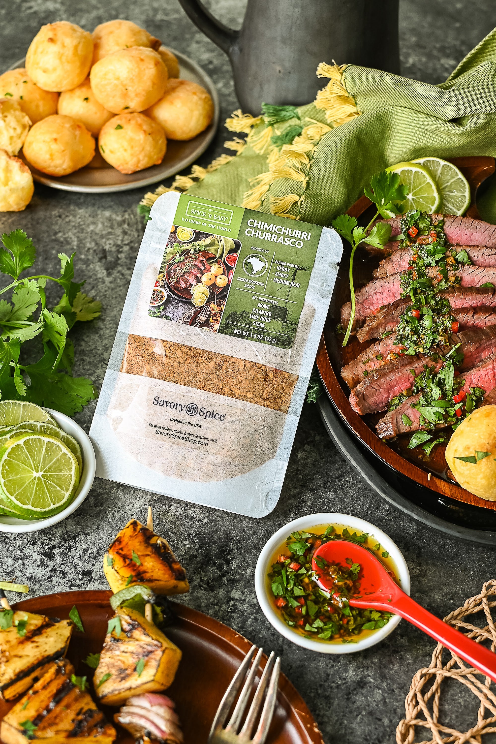 The Spice Lab Chimichurri Seasoning - All-Natural Spice for Churrasco