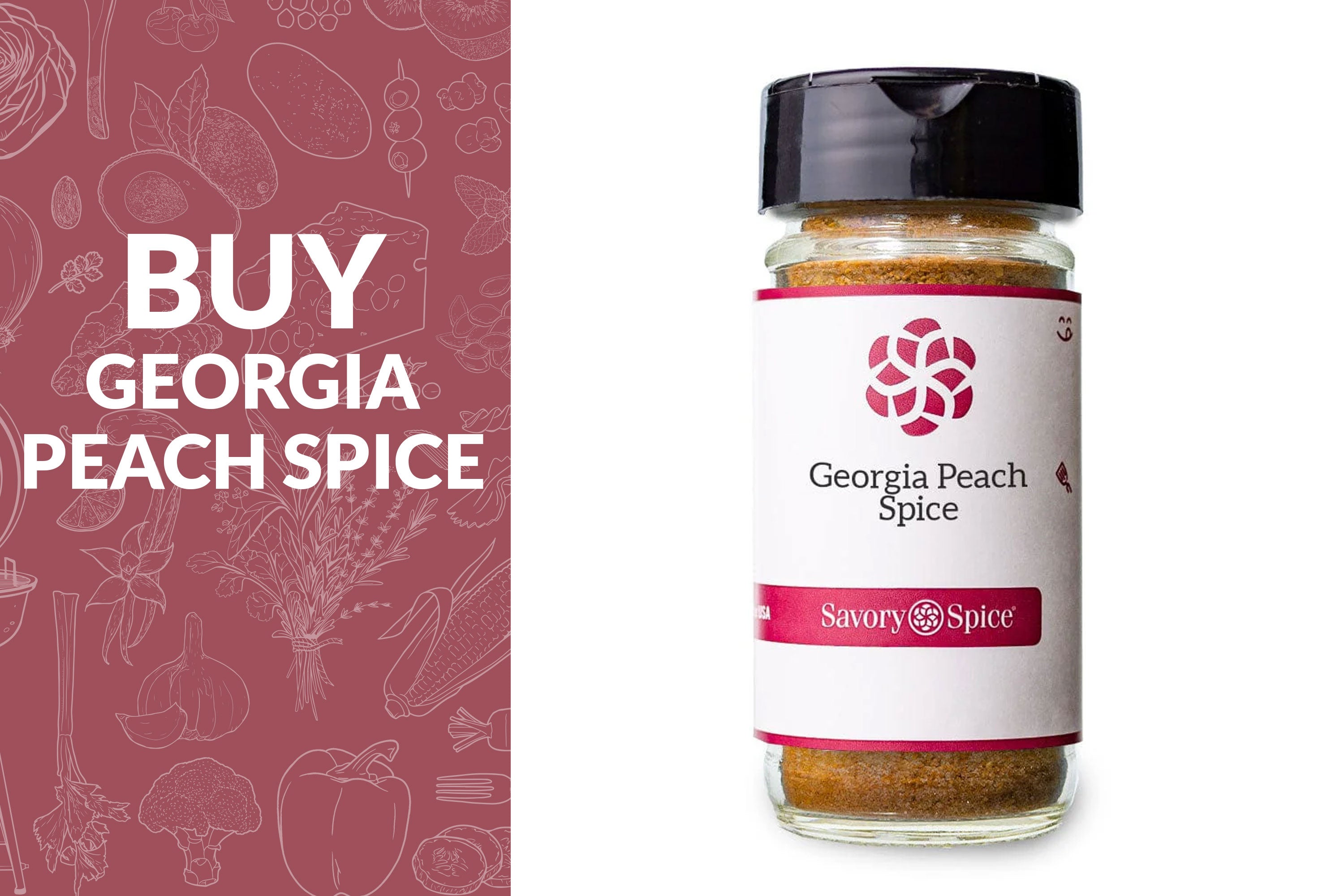 Buy Georgia Peach Spice on the left with jar on the right
