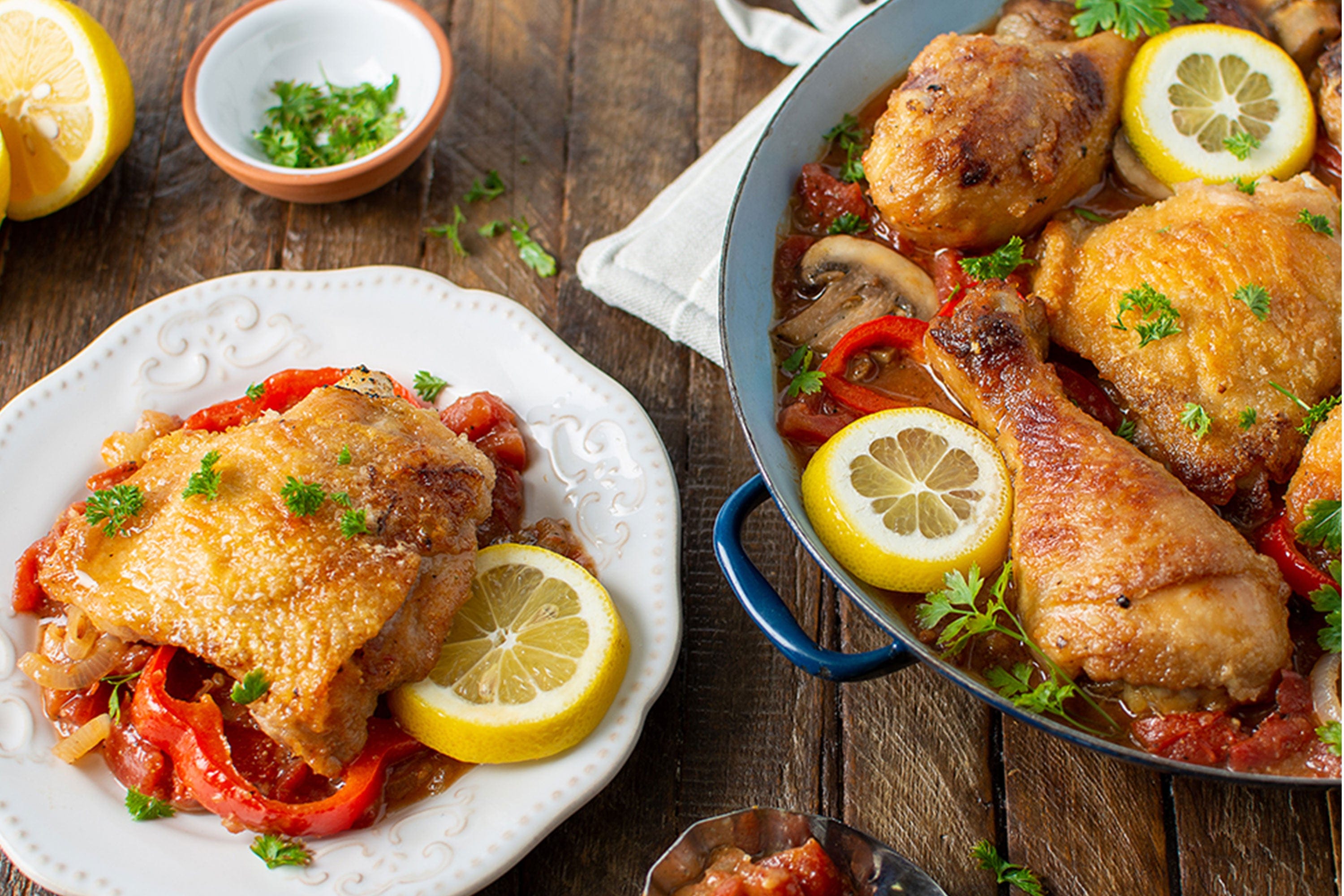 Lemon Chicken Cacciatore