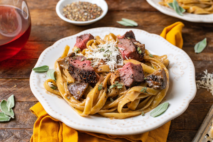 Brown Butter Steak Fettuccine Recipe