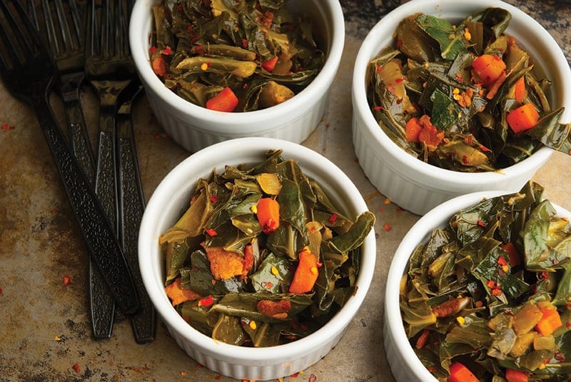 Bacon & Carrot Collard Greens Recipe — Savory Spice