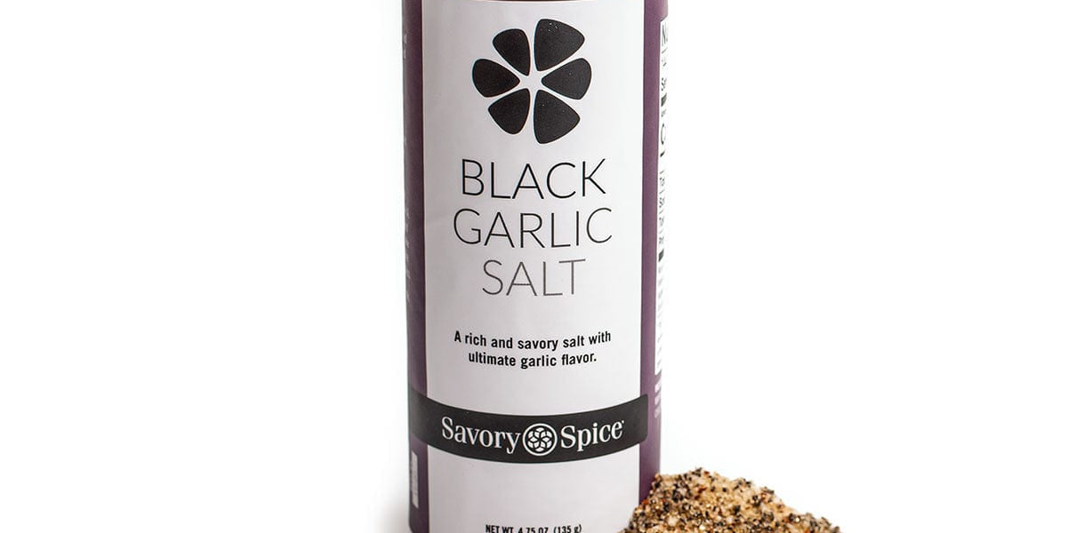 Black Garlic Salt 4 75 Oz Sea Salt Seasoning Savory Spice