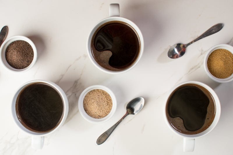 Coffee Sweetened Three Ways Recipe