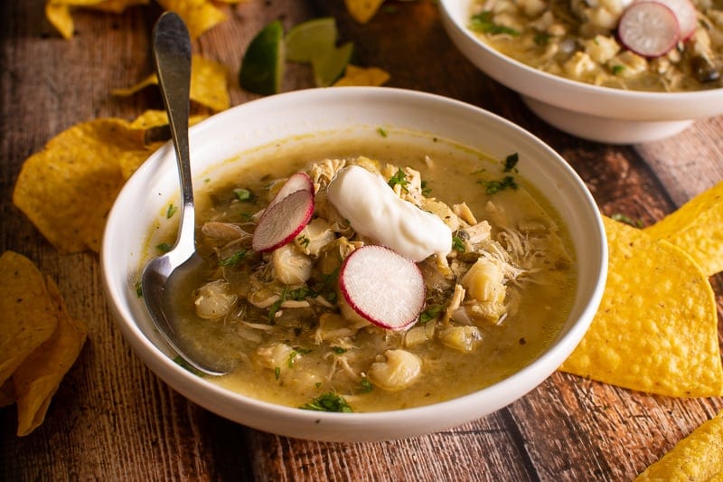 Green Chile Mole Posole Recipe