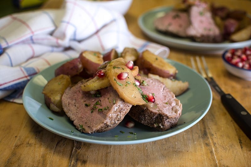 Pork Tenderloin with Apple & Onion Pan Sauce Recipe