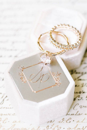 How to get a monogrammed CUSTOM RING BOX for your wedding