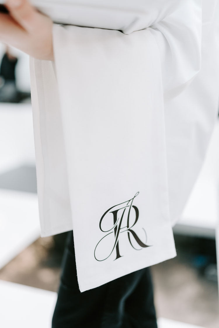 wedding monogram tea towel by Elegant Quill