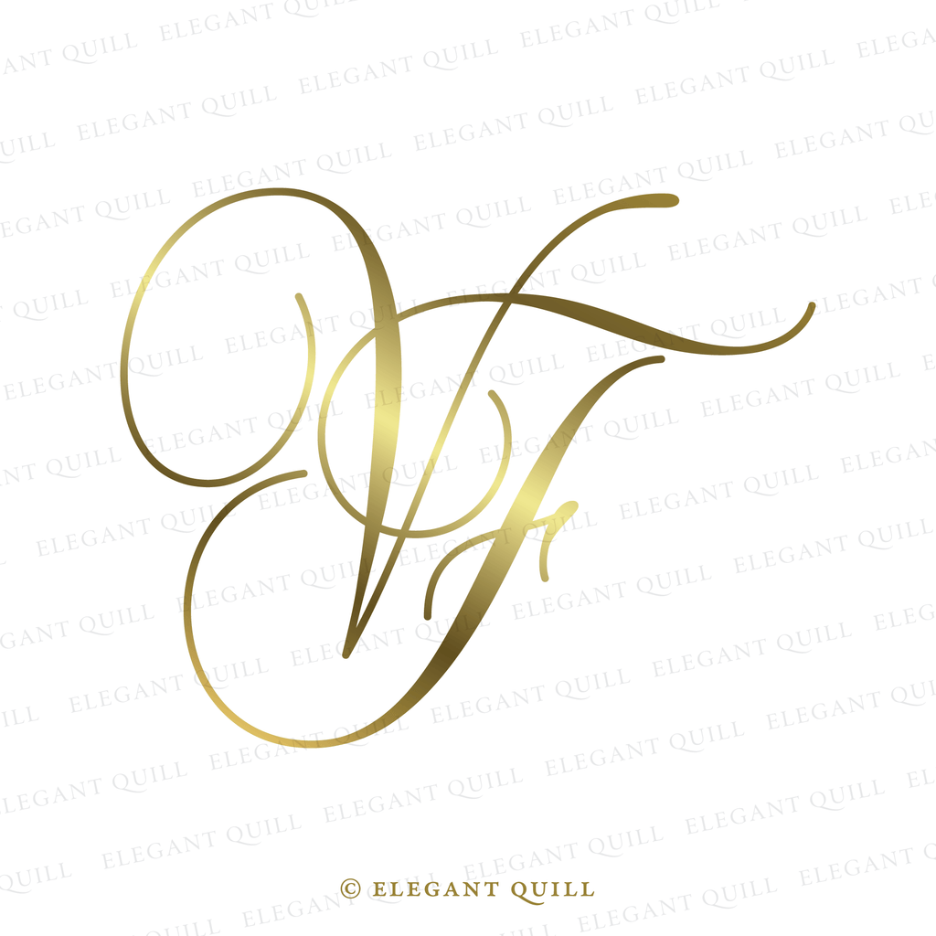 Monogram Initials, LV Logo – Elegant Quill