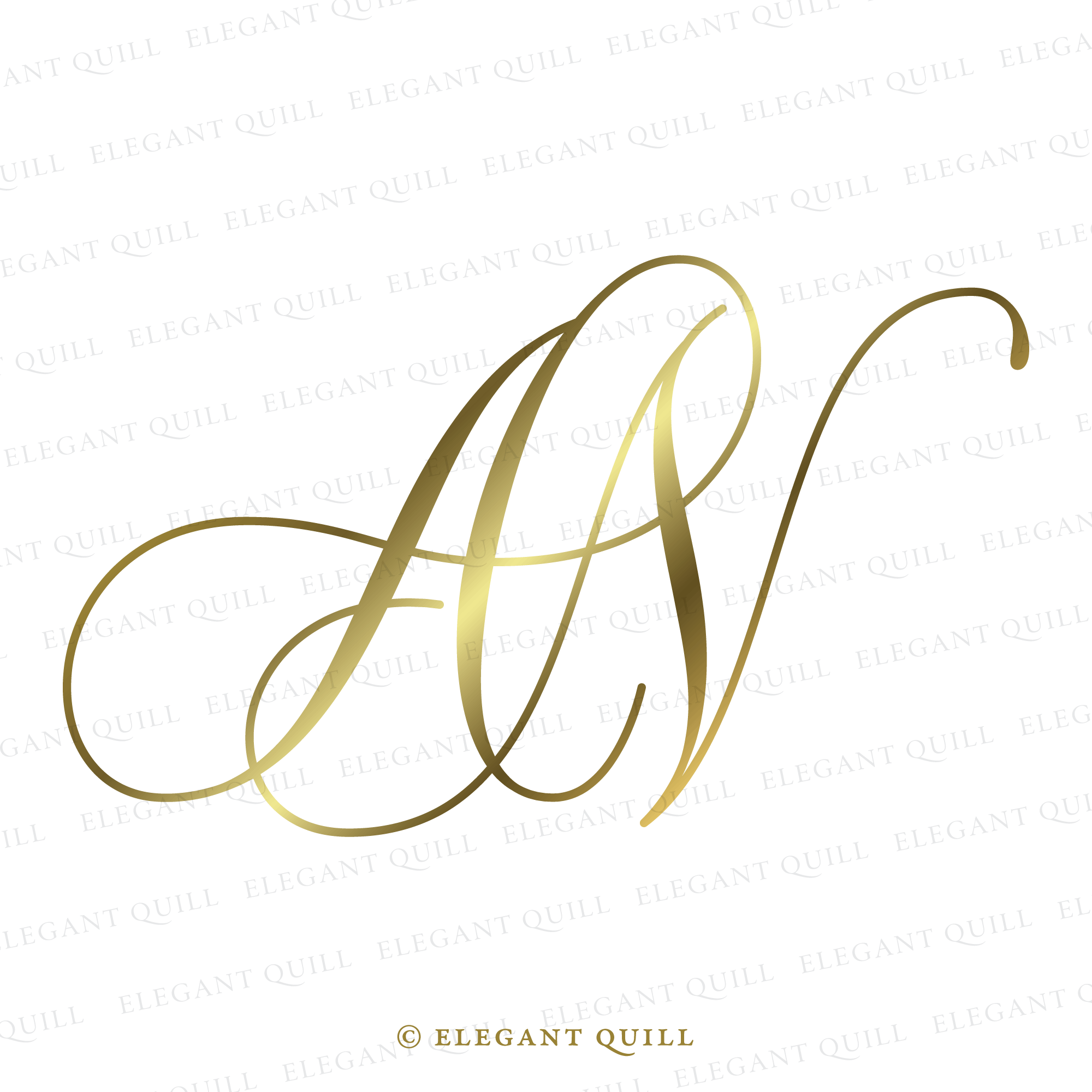 Initials Logo Design, AN