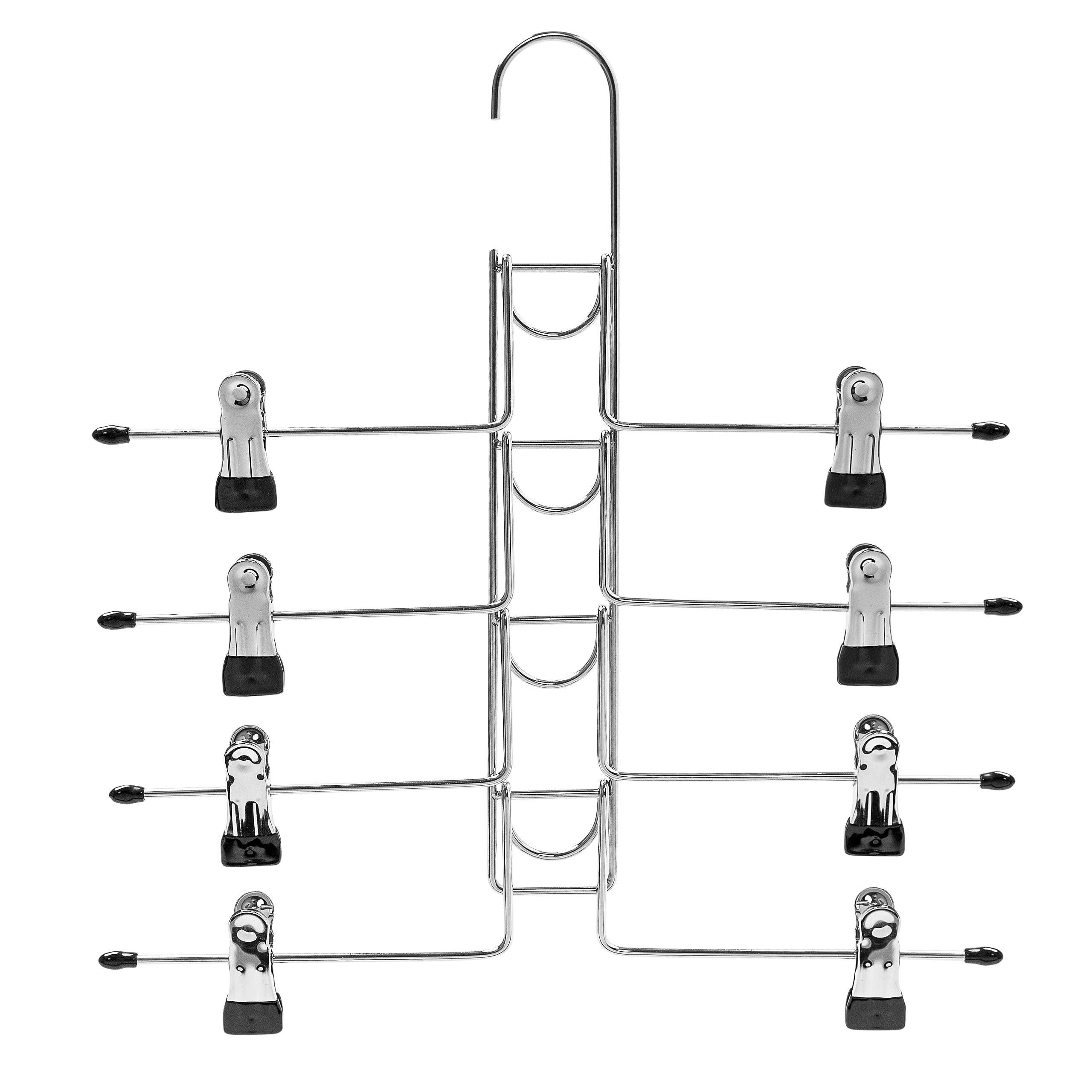 35.5cm Detachable Anti Slip Multi Layers Metal Pant Hangers with Clips Sold in 1/3/5 - Mycoathangers product image