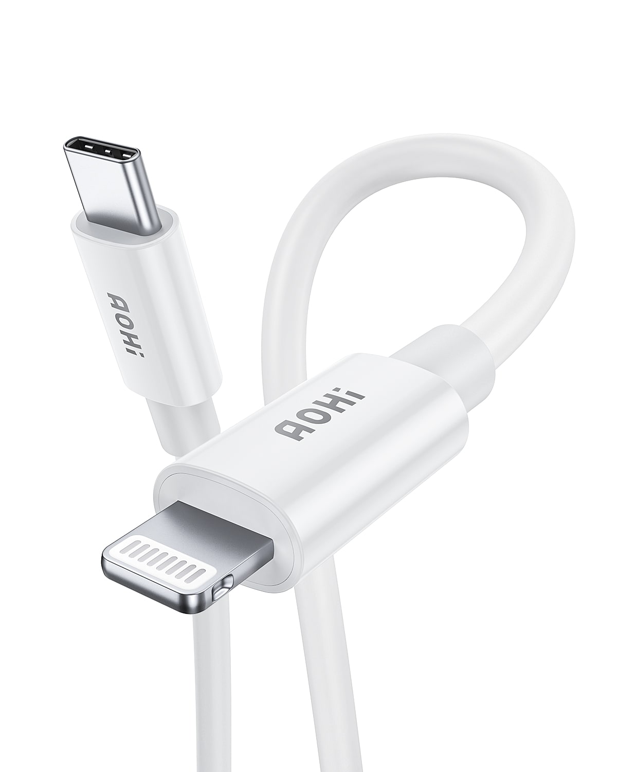 AOHI Magline - Cable USB C a USB C de 140 W con pantalla, cable USB C de  nailon de 4 pies tipo C, cable de carga rápida compatible con iPhone 15 Pro