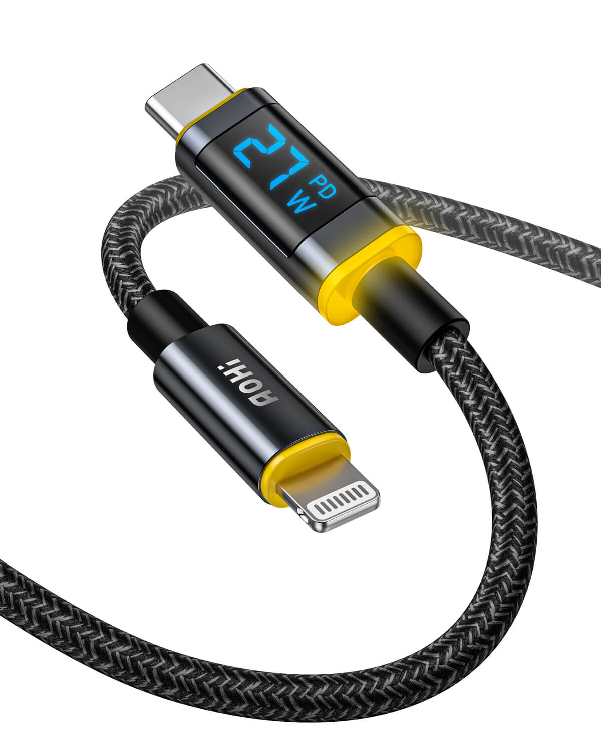BASEUS - Câble LED USB Type C Vers USB-C -60W