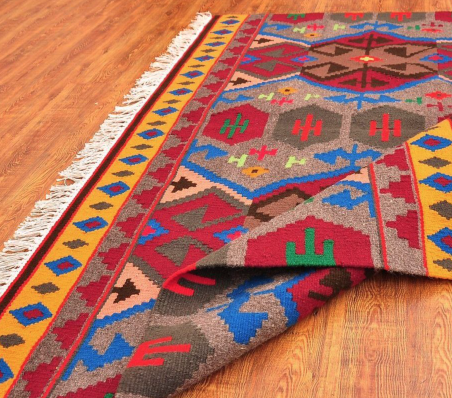 Colorful patterned area rug