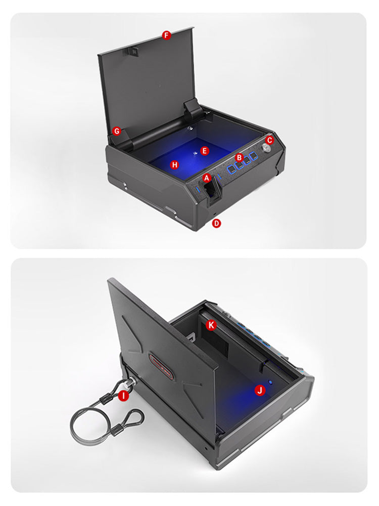 Recognition Vein 2 Features Safe-4 Pistol New MAXSafes® gen