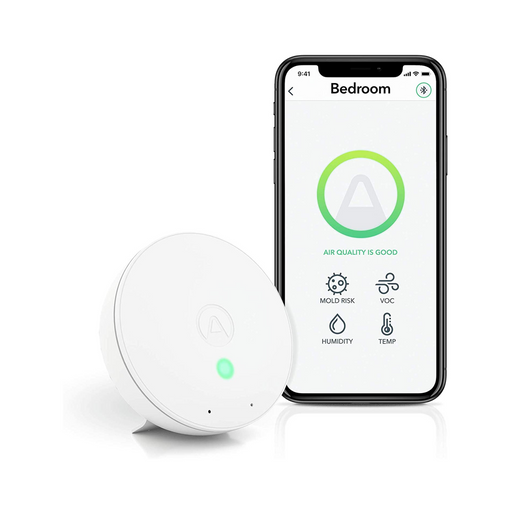 Airthings Wave Plus Smart Indoor Air Quality Monitor with Radon Detect —  Rise