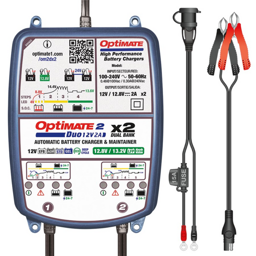  Optimate6 12V/24V - 12V 6A / 24V 3A, Model TM381, Gold Series  High Performance Battery Charger & maintainer for Deep Cycle Batteries :  Automotive