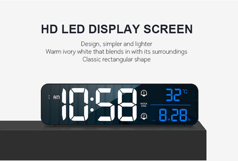 LED Charging Smart Mirror Electronic Alarm Clock