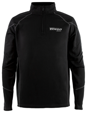 Triton - 1/4 Zip Pullover - Black - Anglers Choice Marine Tackle Shop