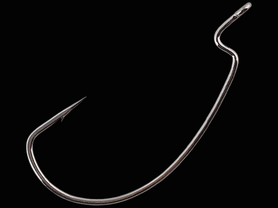 Gamakatsu G-Lock Offset Worm Hook - Black 4/0