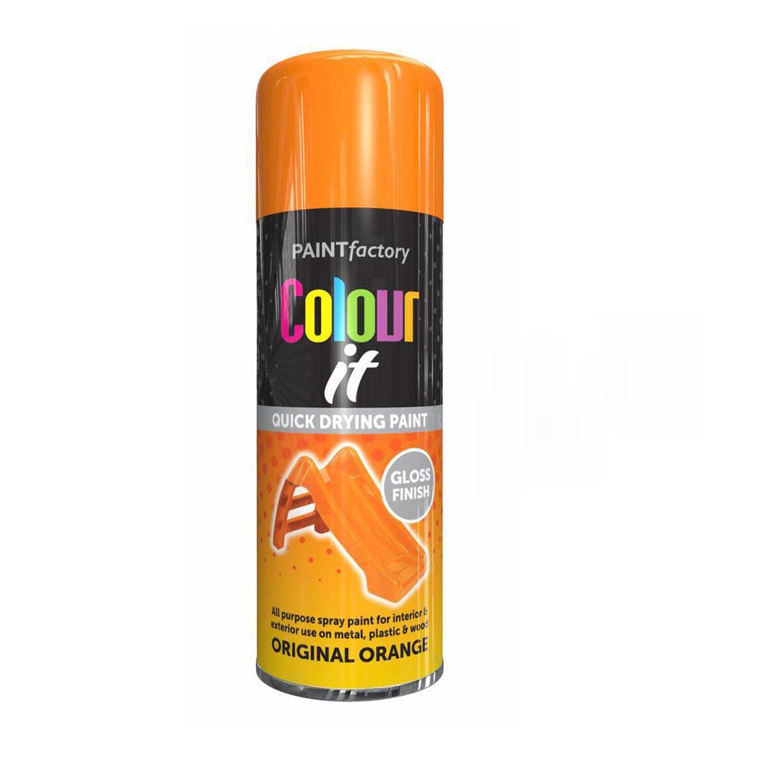 Neon Orange Spray Paint 150ml