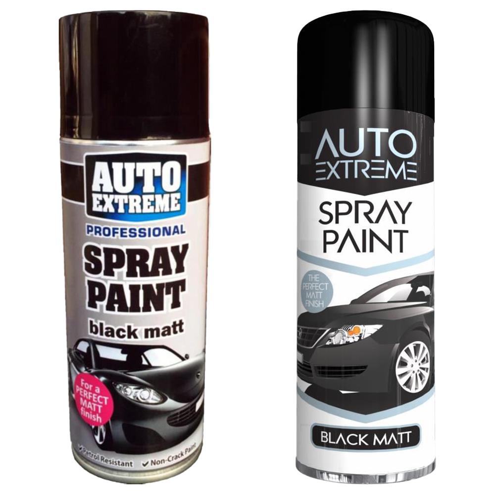 Peinture noire aérosol 500ml UPOL POWER CAN 