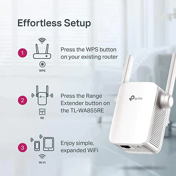 TP-Link N300 MIMO Mbps Wi-Fi Range Extender (TL-WA855RE)