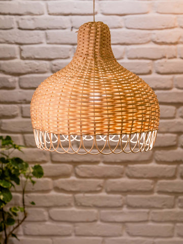 Cane lampshade