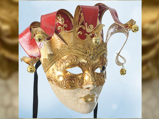 Masque de bal vénitien en dentelle argentée pour homme – MaskshopVenice.com