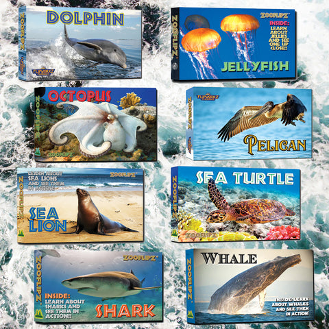 Ocean animal flipbooks