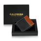 Calfnero Genuine Leather  Men's Wallet (166702-Black-Cognac)