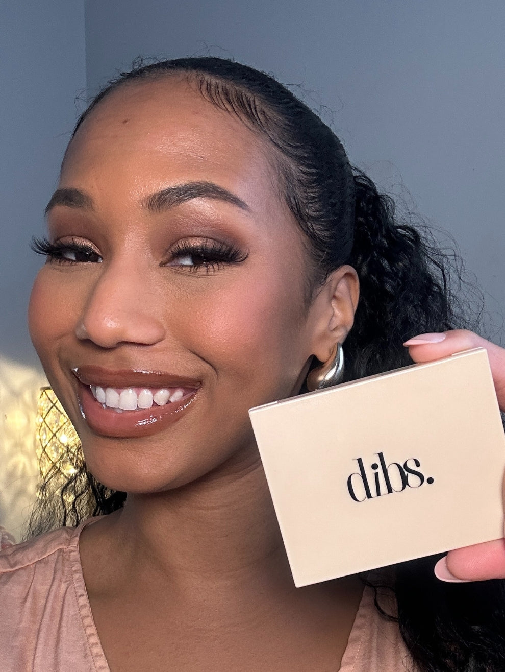 Dibs Beauty - Monica Wearing Peaches In Hand