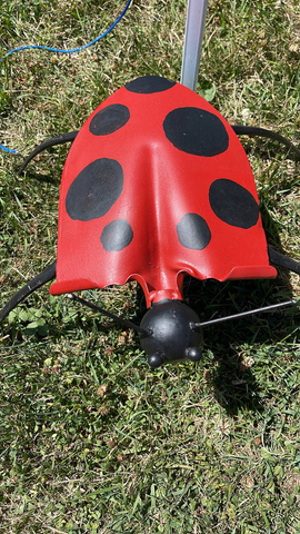 Ladybug shovel is named for its resemblance to a ladybug